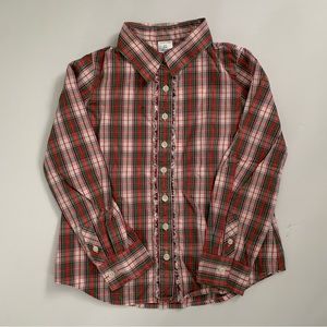 Crewcut Ruffle Plaid shirt